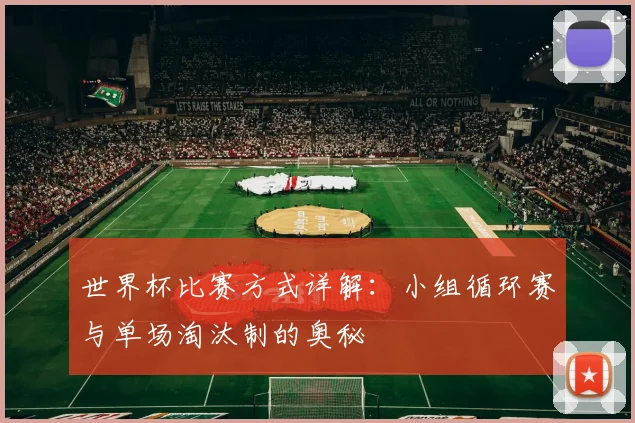 世界杯比赛方式详解：小组循环赛与单场淘汰制的奥秘