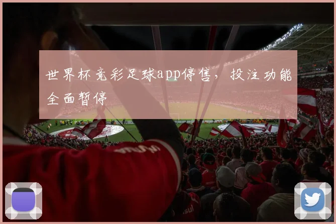 世界杯竞彩足球app停售，投注功能全面暂停